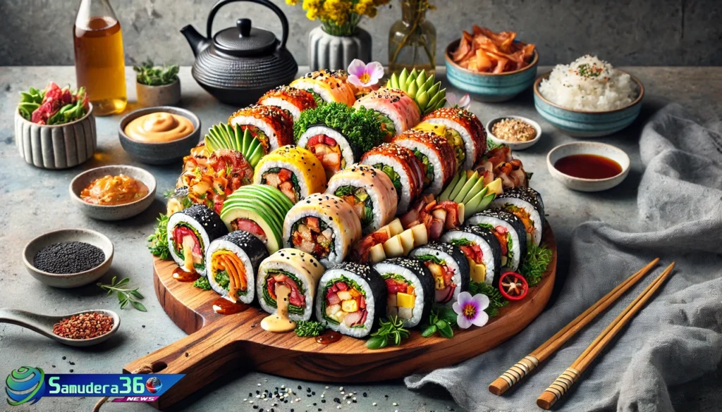 Kimbap Kekinian dengan Isian Unik